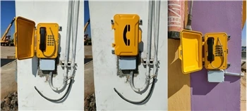 Bộ điện thoại chịu được thời tiết JR101-FK được lắp đặt tại Esna Barrage ở Lu...